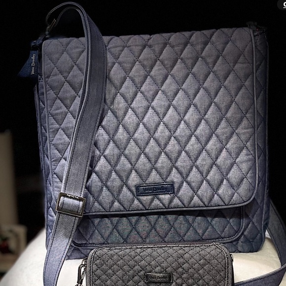 VB Essentials Crossbody Mailbag Denim w/Denim RFID Wallet/crossbody - Picture 3 of 13